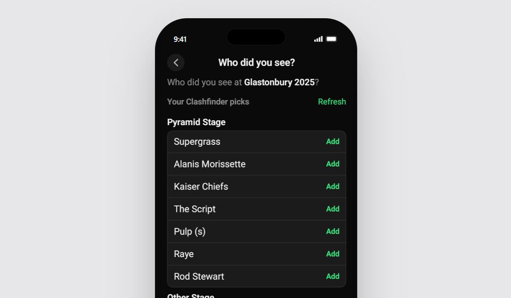 ClashFinder import screen